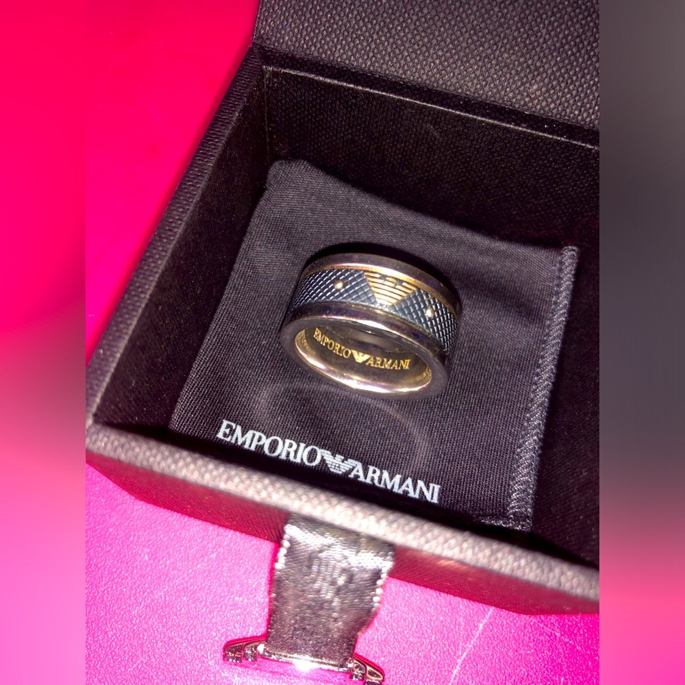 Emporio Armani Ring Man Jewelry Accessory 9 Birthday Valentine’s Day Gift